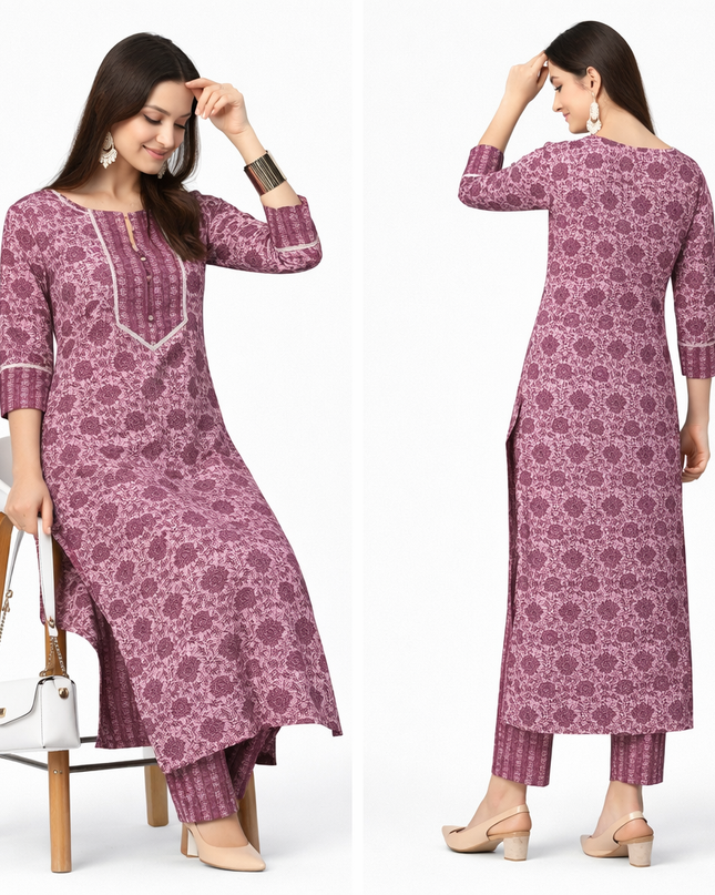 Women Floral Printed Cotton Kurti